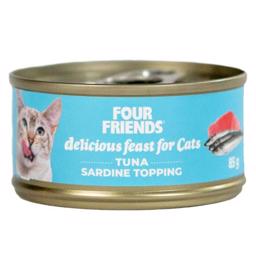 Four Friends Vådfoder Til Kat med Tun & Sardiner 85g